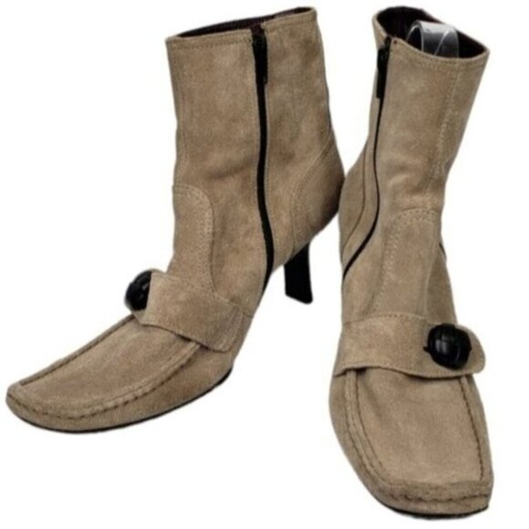 Patrick Cox Tan Ankle Boots Size 40eu - Picture 1 of 16